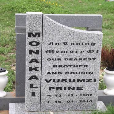 MONAKALI Vusumzi Prine 1962-2010