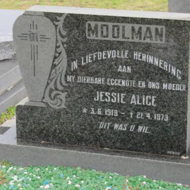 MOOLMAN Jessie Alice 1919-1973