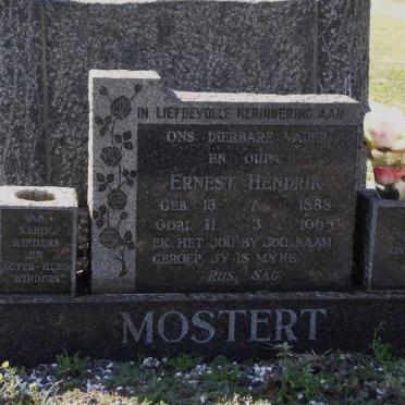 MOSTERT Ernest Hendrik 1888-1965