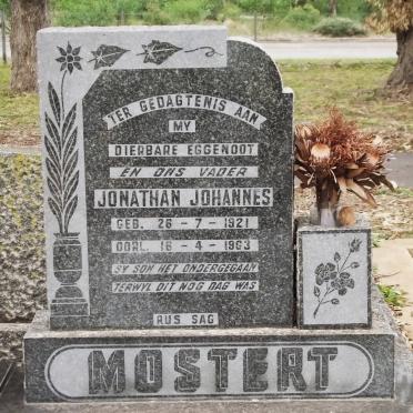 MOSTERT Jonathan Johannes 1921-1963
