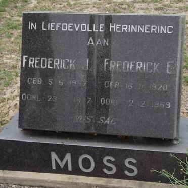 MOSS Frederick J 1957-1977 :: MOSS Frederick E. 1920-1969