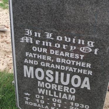 MOSIUOA Morero William 1930-2010