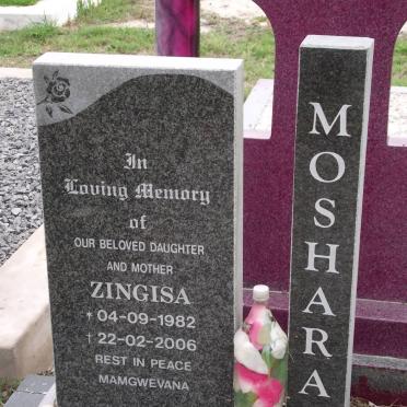 MOSHARA Zingisa 1982-2006