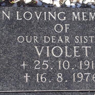 MORGAN Violet 1915-1976