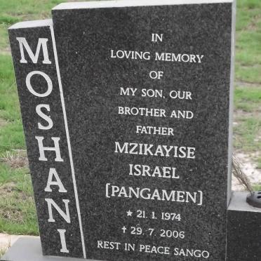 MOSHANI Mzikayise Israel 1974-2006