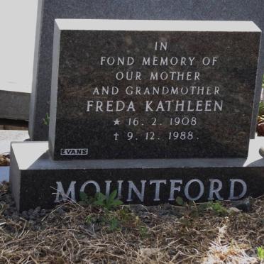 MOUNTFORD Freda Kathleen 1908-1988