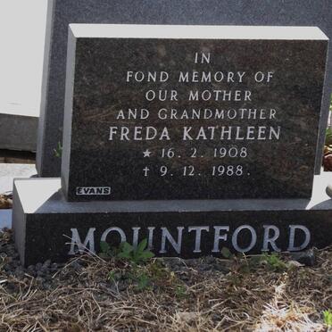 MOUNTFORD Freda Kathleen 1908-1988