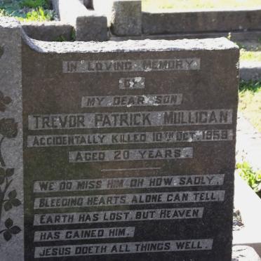 MULLIGAN Trevor Patrick -1959