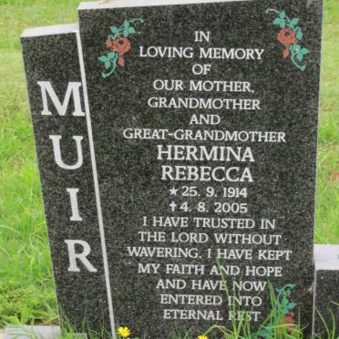 MUIR Hermina Rebecca 1914-2005
