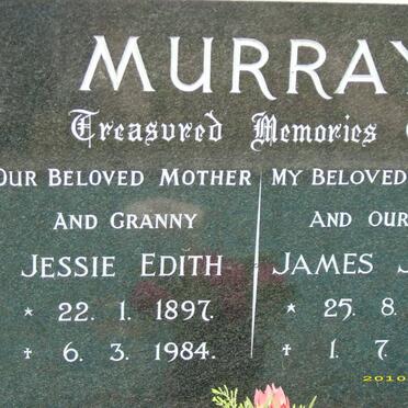 MURRAY James Joseph 1887-1960 &amp; Jessie Edith 1897-1984