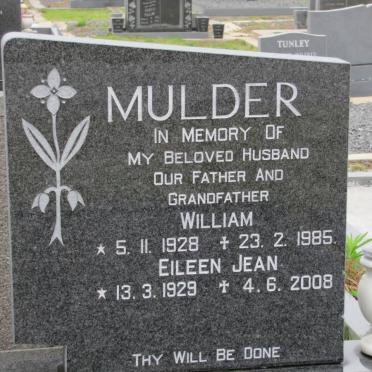 MULDER William 1928-1985 &amp; Eileen Jean 1929-2008