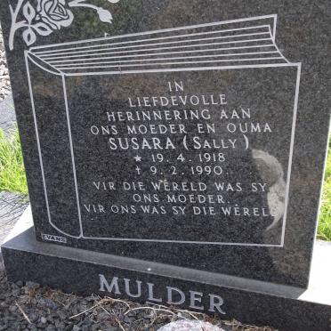 MULDER Susara 1918-1990