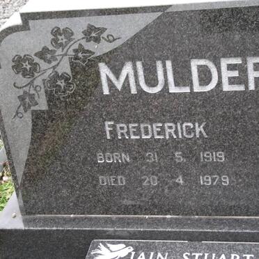 MULDER Frederick 1919-1979