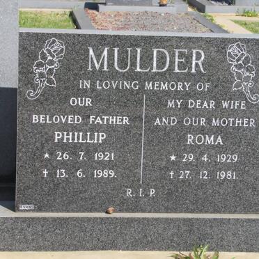 MULDER Phillip 1921-1989 &amp; Roma 1929-1981