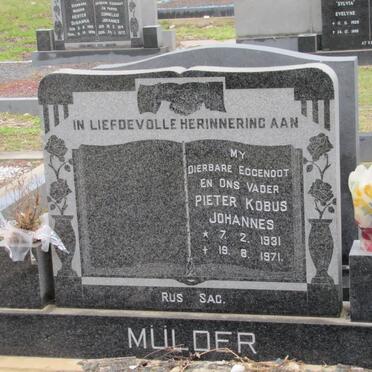 MULDER Pieter Kobus Johannes 1931-1971