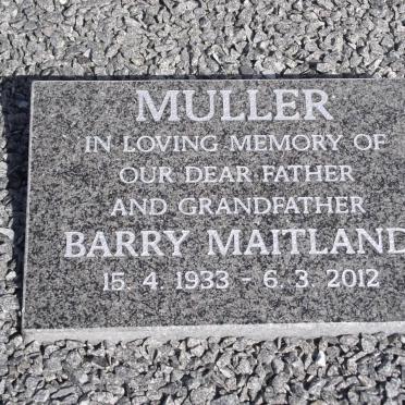 MULLER Barry Maitland 1933-2012