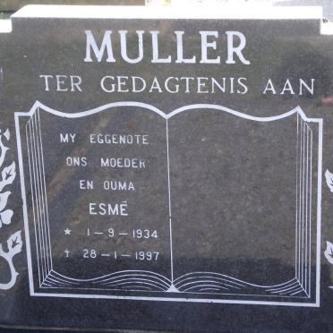 MULLER Esmé 1934-1997