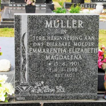 MULLER Emmerentia Elizabeth Magdalena 1901-1988