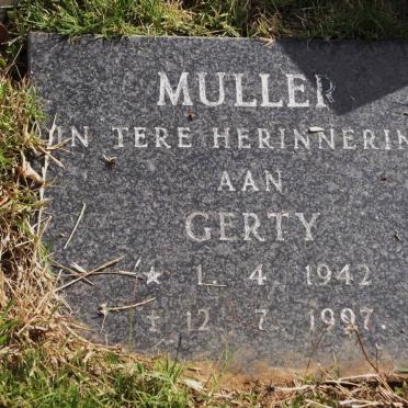 MULLER Gerty 1942-1997
