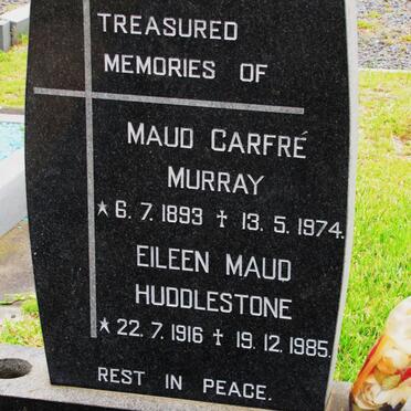 MURRAY Maud Carfré 1893-1974 :: HUDDLESTONE Eileen Maud 1916-1985