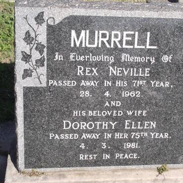MURRELL Rex Neville -1962 &amp; Dorothy Ellen -1981
