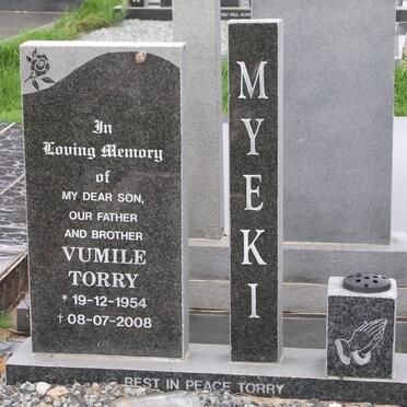 MYEKI Vumile Torry 1954-2008