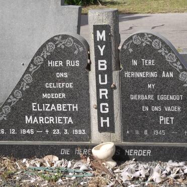 MYBURGH Elizabeth Magrieta 1945-1993 &amp; Piet 1945-1981