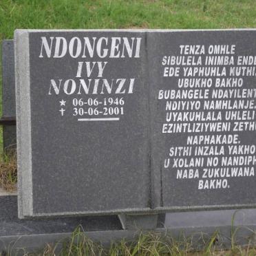 NDONGENI Ivy Noninzi 1946-2001