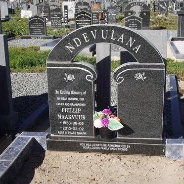 NDEVULANA Phillip Maakvuur 1953-2010