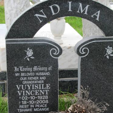 NDIMA Vuyisile Vincent 1928-2008