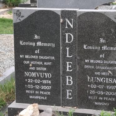 NDLEBE Nomvuyo 1974-2007 :: NDLEBE Lungisa 1997-2008