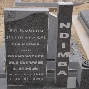 NDIMBA Bidiwe Lena 1918-2012