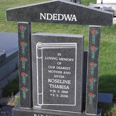 NDEDWA Roseline Thabisa 1966-2006