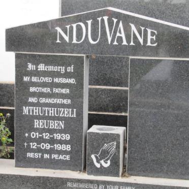NDUVANE Mthuthuzeli Reuben 1939-1988