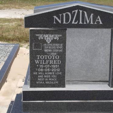 NDZIMA Tototo Wilfred 1951-2012