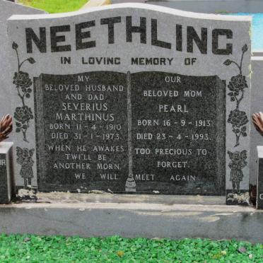 NEETHLING Severius Marthinus 1910-1973 &amp; Pearl 1913-1993