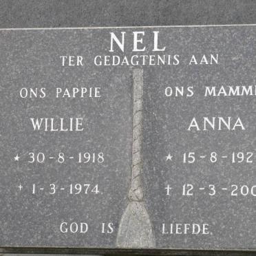 NEL Willie 1918-1974 &amp; Anna 1923-2001