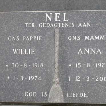 NEL Willie 1918-1974 &amp; Anna 1923-2001