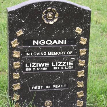 NGQANI Liziwe Lizzie 1950-2009