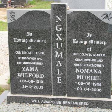 NGXUMALE Zama Wilford 1910-2003 &amp; Nomana Muriel 1918-2006