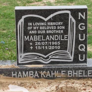 NGUQU Mabelandile 1965-2010