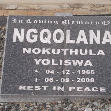 NGQOLANA Nokuthula Yoliswa 1986-2008