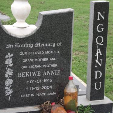 NGQANDU Bekiwe Annie 1915-2004