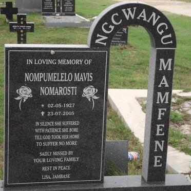 NGCWANGU Nompumelelo Mavis Nomarosti 1927-2005