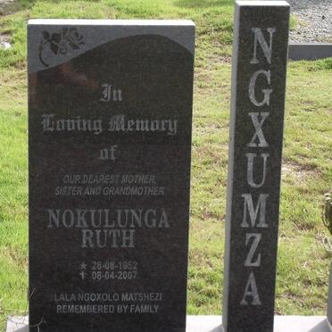 NGXUMZA Nokulunga Ruth 1952-2007