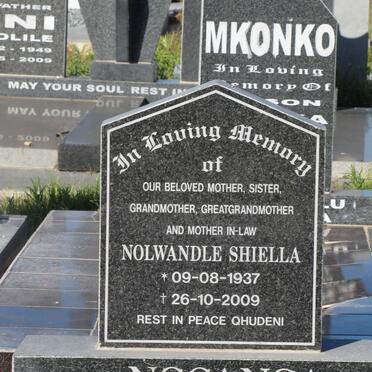 NGCANGA Nolwandle Shiella 1937-2009