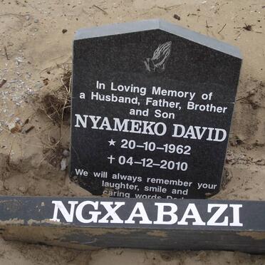 NGXABAZI Nyameko David 1962-2010