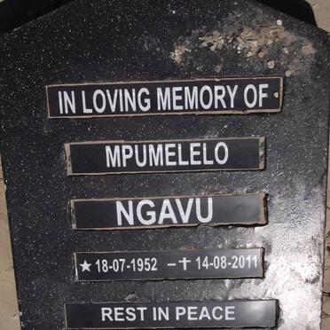 NGAVU Mpumelelo 1952-2011