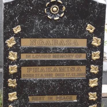 NGABAZA Phakamisa 1982-2005