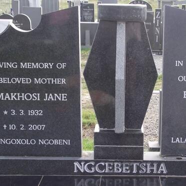 NGCEBETSHA Baba Bridget 1909-1986 &amp; Nomakhosi Jane 1932-2007